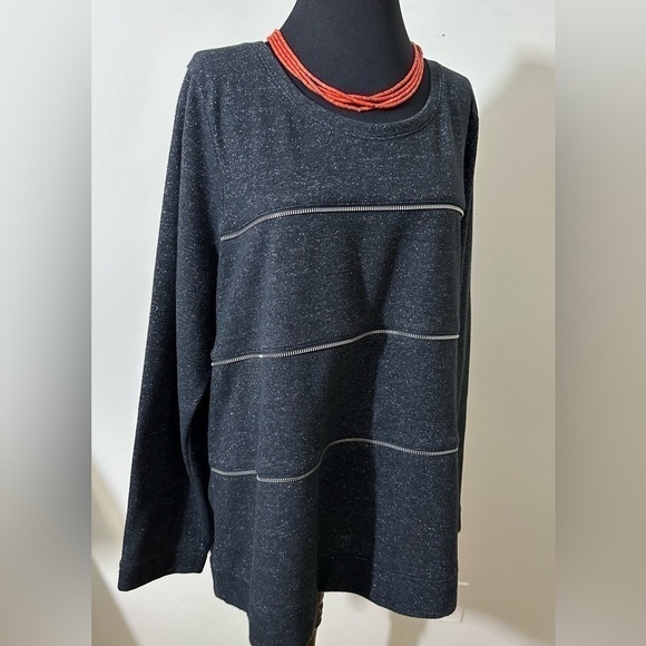 Lane Bryant sz 18 - 20 tunic in a charcoal with a slight tweed With accent - Picture 8 of 16